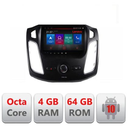 Navigatie Ford Focus 3 E-150 Octa Core cu Android Radio Bluetooth Internet GPS WIFI DSP 4+64GB 4G RESIGILAT