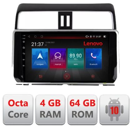Navigatie Toyota Prado J150 2018- E-1065 Octa Core cu Android Radio Bluetooth Internet GPS WIFI DSP 4+64GB 4G RESIGILAT