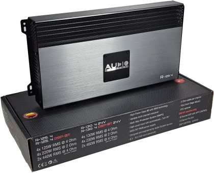 Amplificator audio Audio System R-125.4 cu 4 canale, clasa A - B, amplificator SQ, 2 - 4 OHM
