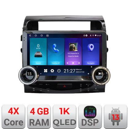 Navigatie Toyota Land Cruiser V8 L200 2009-2020 Edotec Incell 1K 10.5 inch  4+64 carplay android auto radio internet kit-381-type-b+EDT-E211-RK+kit-10-9
