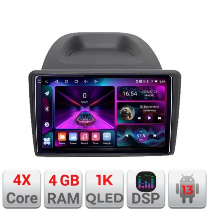 Navigatie Ford Fiesta 2012-2018 A-256  4+64 InCell Display 1K Android Waze USB Navigatie Internet Youtube Radio