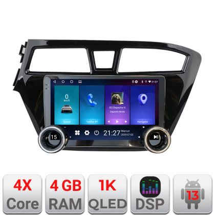 NavigatieHyundai I20 2015-2018 Kit-517 Edotec  4+64 10.5 inch Incell 1K android Wifi 5Ghz gps internet