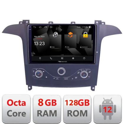 Navigatie Ford S-max 2006-2014 Nakamichi NAM5960PRO Octa core 8+128 carplay android auto radio gps internet