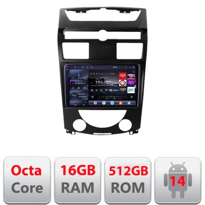 Navigatie Ssang Yong Rexton 2006-2013 Edotec Kit- rexton07 8 core QLED 2K 16+512GB 360 Android Waze USB Navigatie Internet Youtube Radio