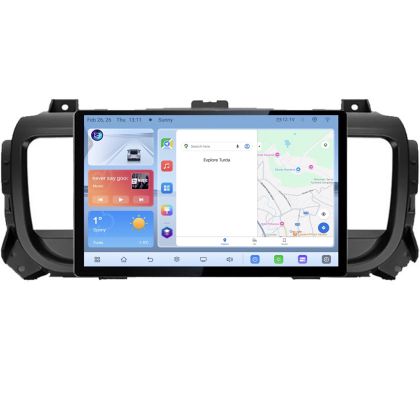 Navigatie dedicata Citroen Jumpy Toyota Proace Peugeot Traveller N-jumpy16 Edonav ecran 13" 1K 4+64 Android Waze USB Navigatie V2
