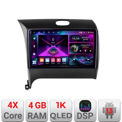 Navigatie Kia Cerato 2013-2017 A-1562  4+64 InCell Display 1K Android Waze USB Navigatie Internet Youtube Radio