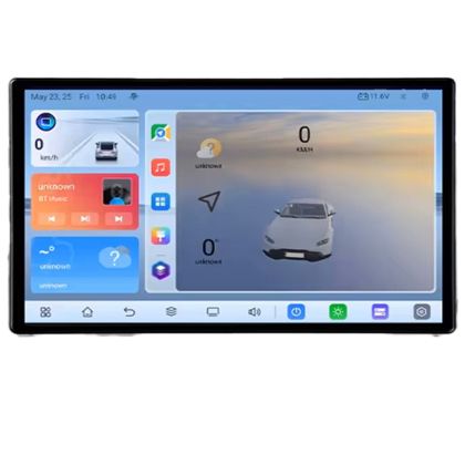 Navigatie universala 2 din 9 inch Android 8 Core 2.2 Ghz 8+128 Qled 1K ADAS 4G LTE GPS 360 KIT-2din-1+EDT-E409V3