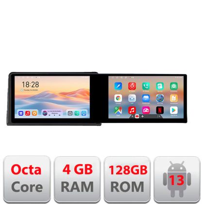 Navigatie Renault Express Edotec 2 ecrane  8 core 4+128 21.6 inch Incell android Wifi 5Ghz gps internet