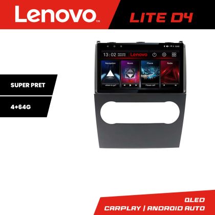 Navigatie Mercedes clasa A W169 2004-2012 Lenovo QLED 1K 4+64 WIFI 5Ghz carplay android auto Android Kit-+EDT-LITE-D4-9-4+64