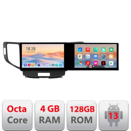 Navigatie Honda Accord 2008-2012 Kit-8951 Edotec 2 ecrane  8 core 4+128 21.6 inch Incell android Wifi 5Ghz gps internet a