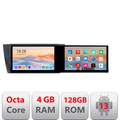 Navigatie BMW Seria 3 E90 Kit-095 Edotec 2 ecrane  8 core 4+128 21.6 inch Incell android Wifi 5Ghz gps internet