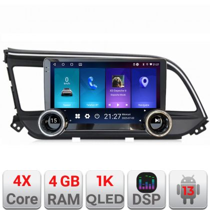 Navigatie Hyundai Elantra 2018- Kit-1581 Edotec  4+64 10.5 inch Incell 1K android Wifi 5Ghz gps internet
