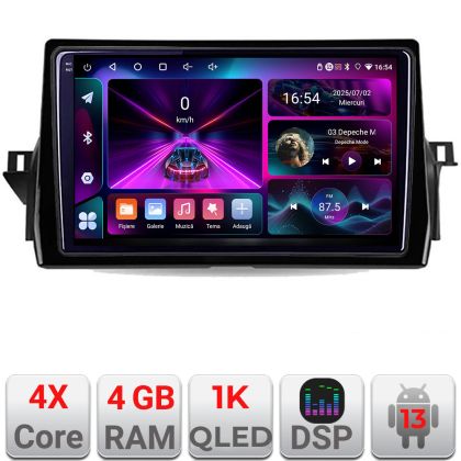 Navigatie Toyota Camry 2021- A-camry2021  4+64 InCell Display 1K Android Waze USB Navigatie Internet Youtube Radio