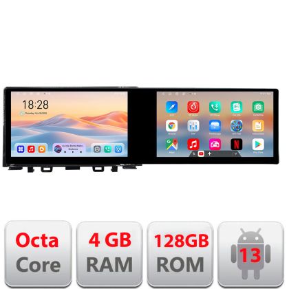 Navigatie Kia Rio 2019- Edotec 2 ecrane  8 core 4+128 21.6 inch Incell android Wifi 5Ghz gps internet  kit-rio-2020-