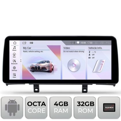 Navigatie dedicata Edotec BMW Seria 1 F20 masini cu NBT Android ecran 10.25" 4+32 4G BT
