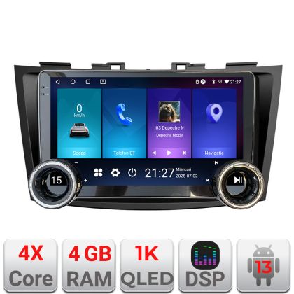 Navigatie Suzuki Swift 2010-2017 Edotec  4+64 10.5 inch Incell 1K android Wifi 5Ghz gps internet  Kit-179