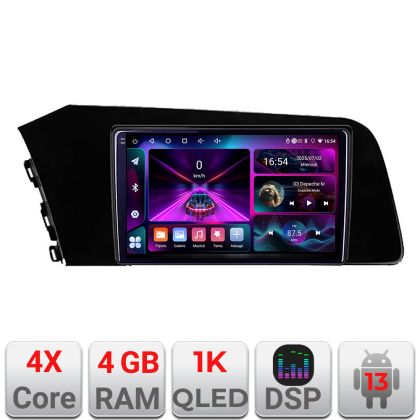 Navigatie Hyundai Elantra 2021- A-elantra2021  4+64 InCell Display 1K Android Waze USB Navigatie Internet Youtube Radio
