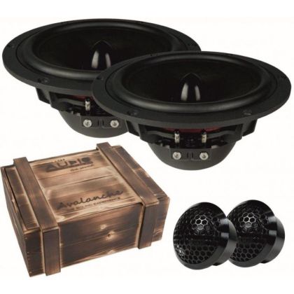 Set 2 Difuzoare componente, Audio System Avalanche 165-2, 160 watts, 165 mm, 6.5", 4 ohm, fara filtre High End