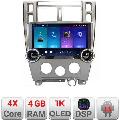 Navigatie Hyundai Tucson Manual Kit-1001 Edotec  4+64 10.5 inch Incell 1K android Wifi 5Ghz gps internet
