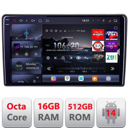 Navigatie Kia Ceed 2010-2012 Android radio gps internet 8 core QLED 2K 16+512GB 360 Edotec