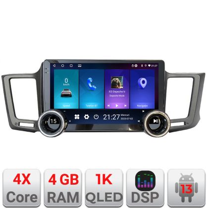 Navigatie TOYOTA RAV 4 2013-2018 Kit-247 Edotec  4+64 10.5 inch Incell 1K android Wifi 5Ghz gps internet