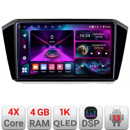 Navigatie VW Passat 2015- A-518  4+64 InCell Display 1K Android Waze USB Navigatie Internet Youtube Radio