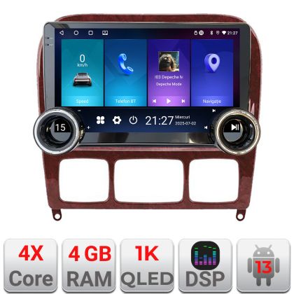 Navigatie Mercedes Clasa S 1998-2005 Kit-220 Edotec  4+64 10.5 inch Incell 1K android Wifi 5Ghz gps internet