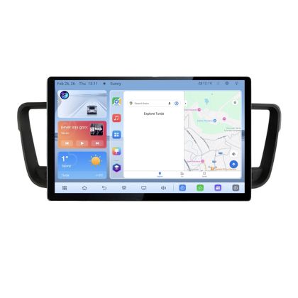 Navigatie dedicata Peugeot 508 N-5637 Edonav ecran 13" 1K 4+64 Android Waze USB Navigatie 4G 360 Toslink Youtube Radio KIT-563