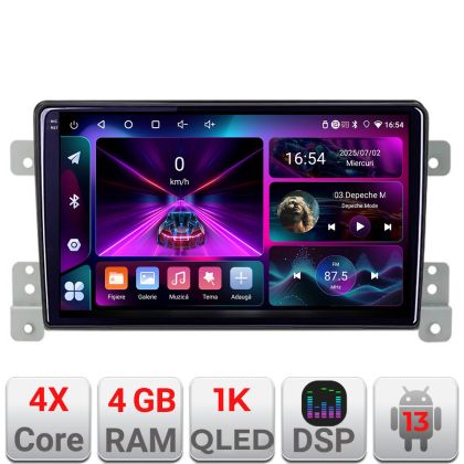 Navigatie Suzuki Grand Vitara Old Quad Core A-053  4+64 InCell Display 1K Android Waze USB Navigatie Internet Youtube Radio