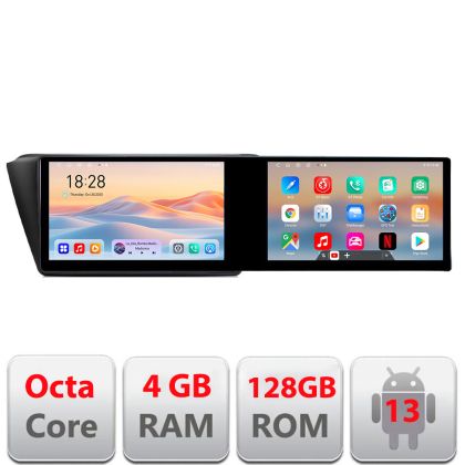 Navigatie Skoda Fabia 2015- Kit-541 Edotec 2 ecrane  8 core 4+128 21.6 inch Incell android Wifi 5Ghz gps internet