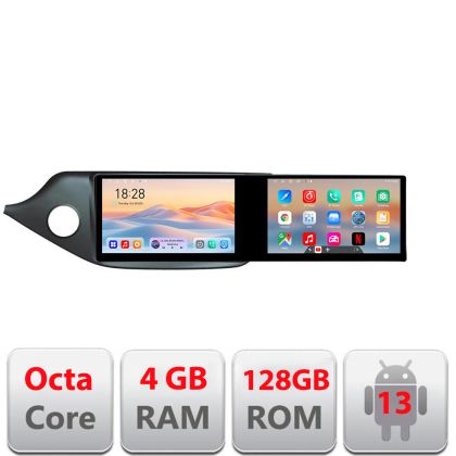 Navigatie Kia Ceed 2012-2018 Kit-KI39 Edotec 2 ecrane  8 core 4+128 21.6 inch Incell android Wifi 5Ghz gps internet  Co