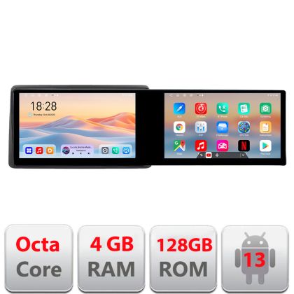 Navigatie Opel Movano Renault Master 2020- Edotec 2 ecrane  8 core 4+128 21.6 inch Incell android Wifi 5Ghz gps internet