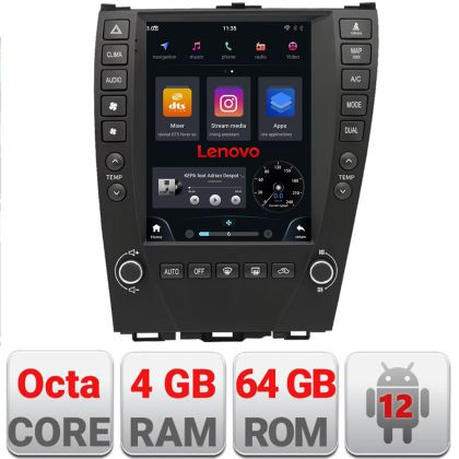Navigatie Lexus ES 2009-2012 Lenovo Tesla Qled 9.7" Octacore Qualcomm 8 Gb RAM 128Gb Hdd 4G DSP profesional Carplay Android Auto 360 camere Bluetooth