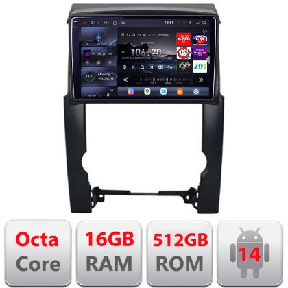 Navigatie Kia Sorento 2009-2013 Edotec Kit-041 8 core QLED 2K 16+512GB 360 Android Waze USB Navigatie Internet Youtube Radio