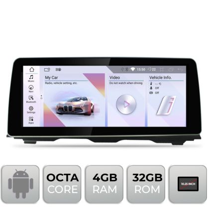 Navigatie BMW Seria 5 F10 2010-2011 cu ecran CIC Android ecran 10.25" 4+32 4G BT