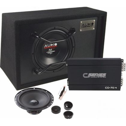 PACHET AMPLIFICATOR , DIFUZOARE, SUBWOOFER M10 EVO BR+DIFUZOARE MX 165 EVO+AMPLIFICATOR CO-70.4