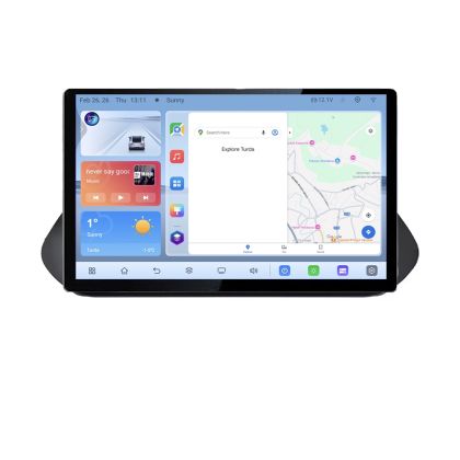 Navigatie Nissan X-trail 2021- Qled 1K Octa Core 4+64 LTE 4G DSP Wifi 5Ghz android auto carplay radio gps internet kit-x-trail-2021+EDT-E413V3+kit-10-9