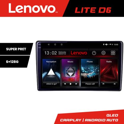 Navigatie VW Passat B5  Lenovo QLED Octa core 6+128 DSP Wifi 5Ghz Android radio gps internet kit-b5-v2+LITE-9-6+128