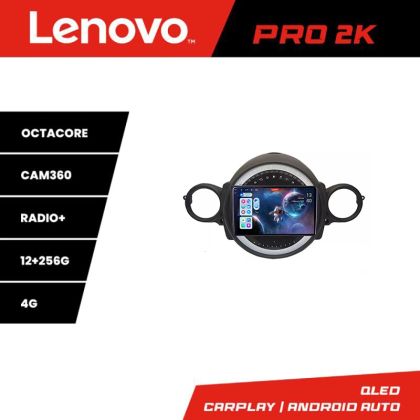 Navigatie Mini 2007-2011 8 core QLED 2K 12+256 360 Android Waze USB Navigatie Internet Youtube Radio Lenovo
