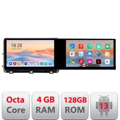 Navigatie Kia Ceed 2020- Edotec 2 ecrane  8 core 4+128 21.6 inch Incell android Wifi 5Ghz gps internet