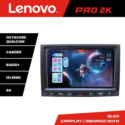 Navigatie VW Touareg 2004-2010 8 core QLED 2K 12+256 360 Android Waze USB Navigatie Internet Youtube Radio Lenovo