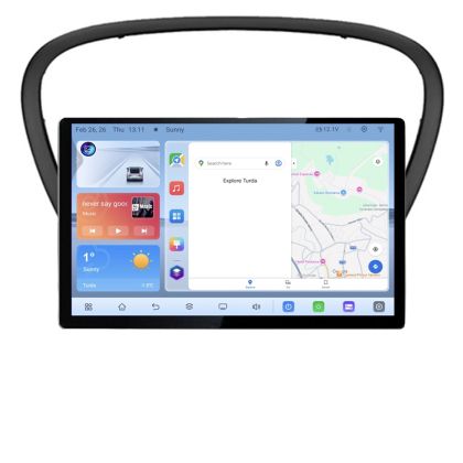 Navigatie dedicata Edonav Peugeot 607 Ecran 1K QLED 13",Octacore,4Gb RAM,64Gb Hdd,4G,360,DSP,Carplay,Bluetooth