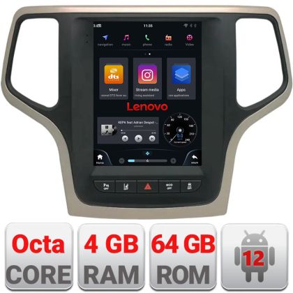 Navigatie Jeep Grand Cherokee 2014-2019, Qled 9.7", ,Qualcomm 8X 8+128 360 4G