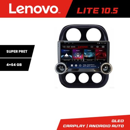 Navigatie Jeep Compass 2010-2016 Manual Kit-2500 Lenovo  8 core 4+64 10.5 inch Incell 1K android Wifi 5Ghz gps internet 32