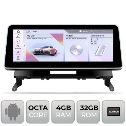 Navigatie BMW X3 X4 F25 F26 2012-2015 cu ecran NBT Android ecran 12.3" 4+32 4G BT