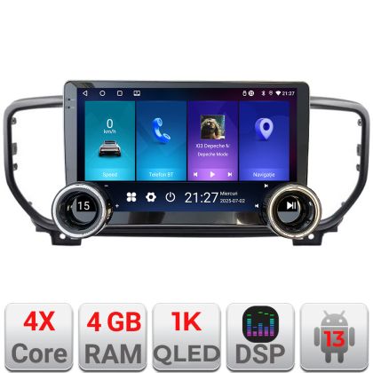 Navigatie Kia Sportage facelift 2019 - Kit-SPORTAGE-19 Edotec  4+64 10.5 inch Incell 1K android Wifi 5Ghz gps internet