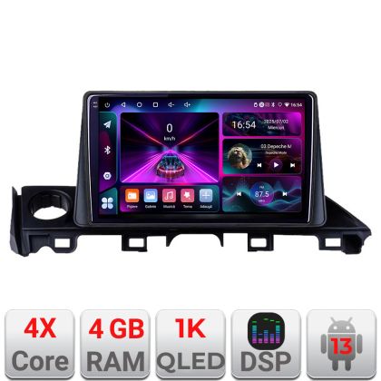 Navigatie Mazda 6 2018-  4+64 InCell Display 1K Android Waze USB Navigatie Internet Youtube Radio