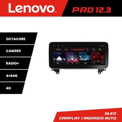 Navigatie Mercedes ML W166 NTG4.5 K-W166 Lenovo PRO 4+64 12.3 inch qled android 4G DSP gps internet