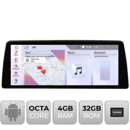 Navigatie BMW Seria 7 F01 2012-2015 cu ecran NBT Android ecran 12.3" 4+32 4G BT