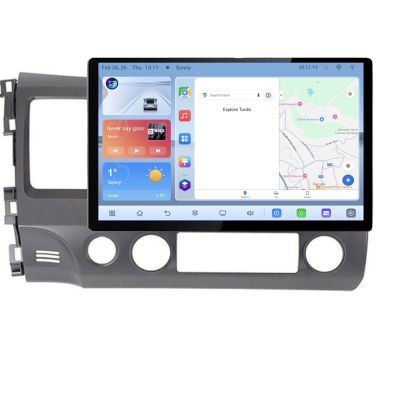 Navigatie dedicata Honda Civic Sedan N-044 Edonav ecran 13" 1K 4+64 Android Waze USB Navigatie 4G 360 Toslink Youtube Radio KI